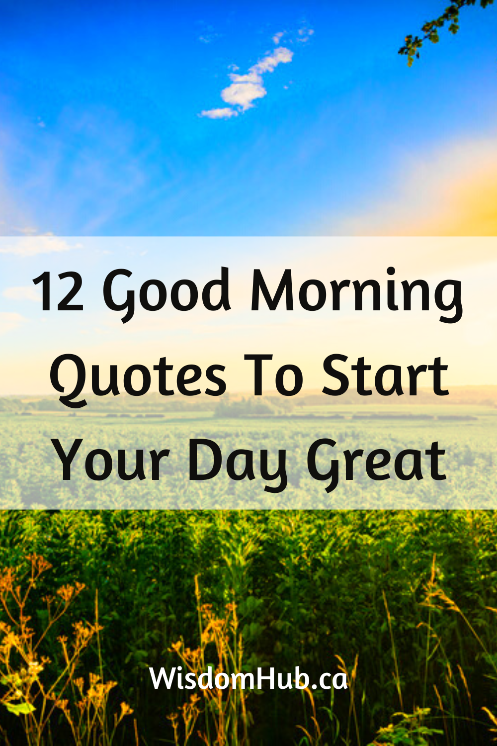 12 Good Morning Quotes To Start Your Day Great – WisdomHub